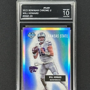 Will Howard Pittsburgh Steelers 2023 Bowman U Chrome Graded Gem Mint 10!