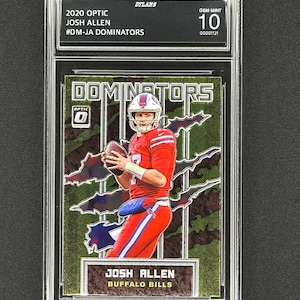 Josh Allen Buffalo Bills 2020 Optic Dominators Graded Gem Mint 10!