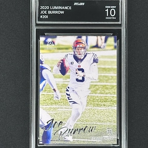 Joe Burrow Bengals 2020 Luminance Rookie Graded Gem Mint 10!