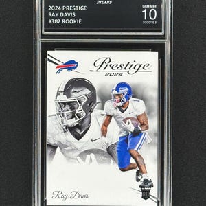 Ray Musiker Buffalo Bills 2024 Prestige Rookie Graded Gem Mint 10!