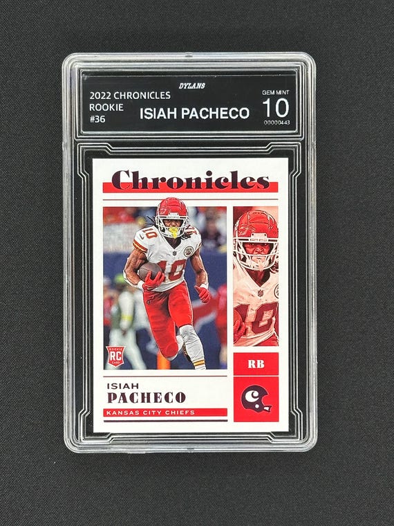 Isiah Pacheco Kansas City Chiefs 2022 Chronicles Pink Rookie Graded Gem  Mint 10! - Etsy