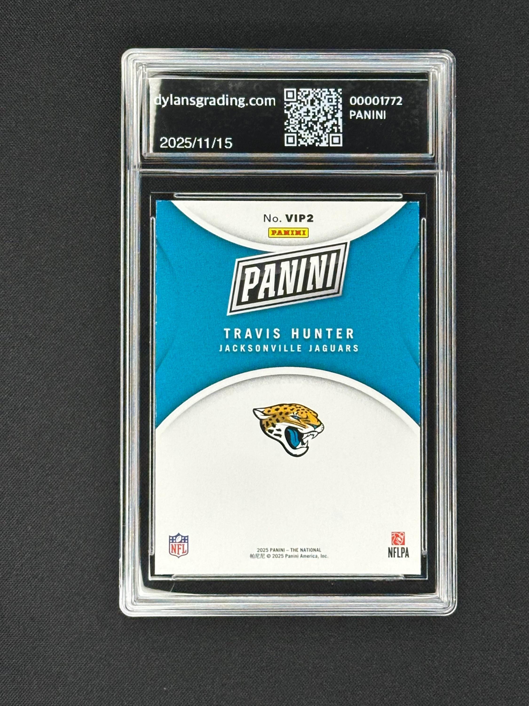 Travis Hunter Jacksonville Jaguars 2025 Panini National VIP