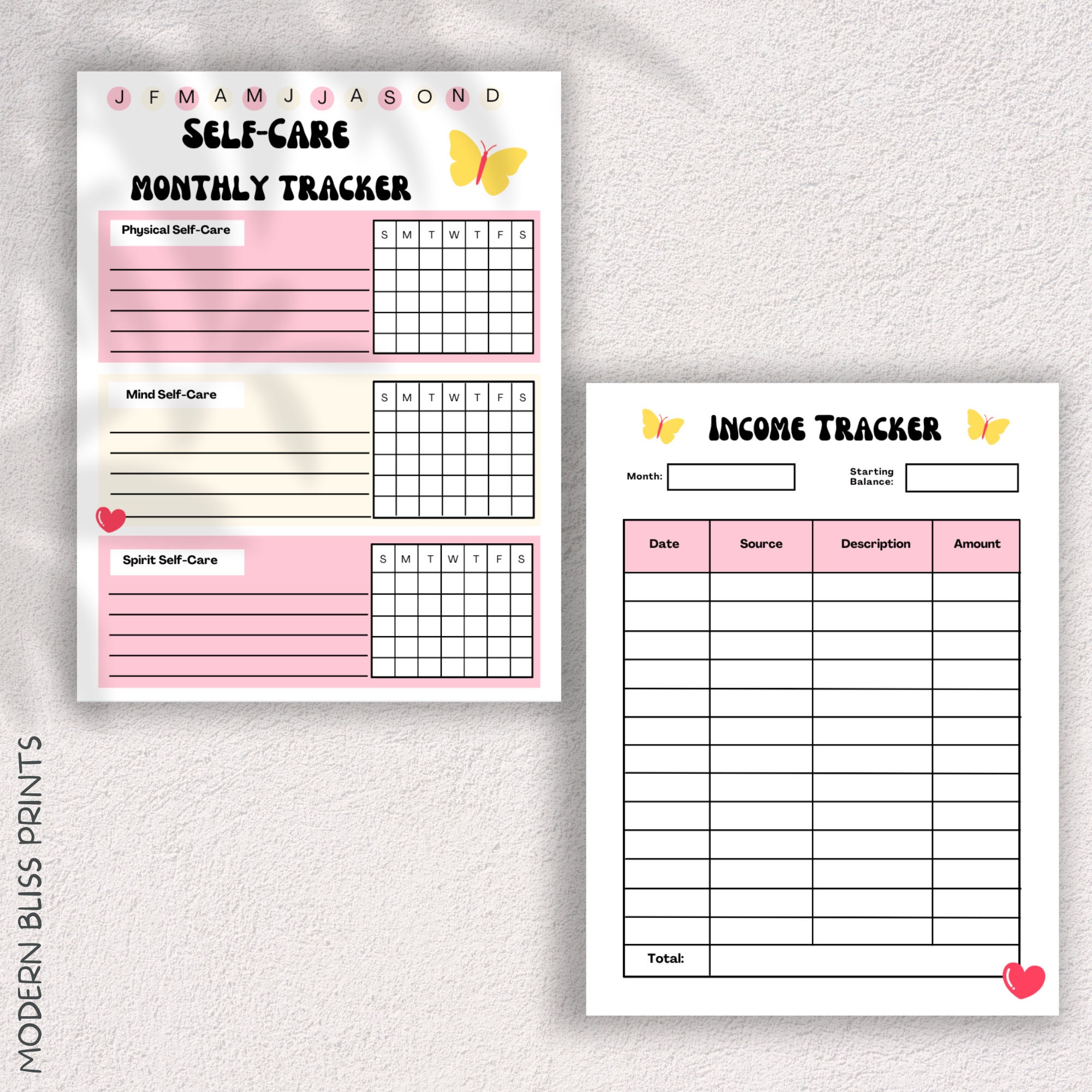 Checklist Paper Calendar.pdf Printable to Do Checklists, To-do PDF Planner Checklist, Daily Weekly ...