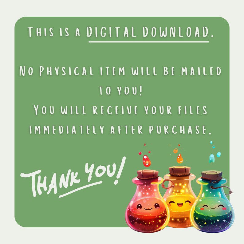 Witchy Clipart, Magic Potion, Halloween Clipart, Witch Clipart, Kawaii Clipart Bundle, Fairy Potions, Wizard Clipart, Potion Bottle Clipart, Bottle Clipart, Spell Clipart, I put a spell on you, Magic Clipart, Magic Png, Kawaii ClipArt, Cute Bottles