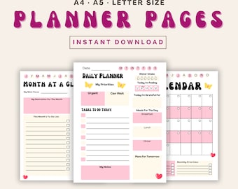Afdrukbare to-do checklists, to-do PDF planner checklist, dagelijkse wekelijkse maandelijkse planner afdrukbare productiviteit planner kalender, taaktracker