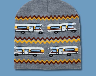 Motorhome Van Life Wanderlust Traveler Knit Beanie Hat - Made in the USA