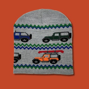 Offroad Adventure 4×4 Dirt Trails Knit Beanie Hat - Made in the USA
