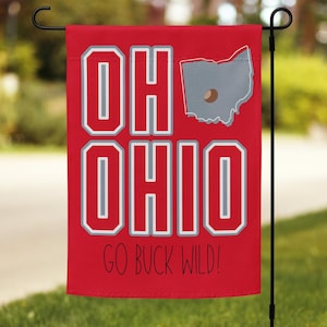 Ohio State University Buckeyes Garden Flag - Sports Fan Outdoor Banner