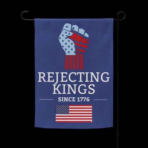 No Kings In America 1776 Hofschild – Patriotisch & Wetterfest Für Garten