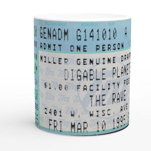 Digable Planets 1995 Konzertkarte Stub Tasse | 11 Unzen weiße Keramik Kaffeetasse | Retro Musik Geschenk für Fans
