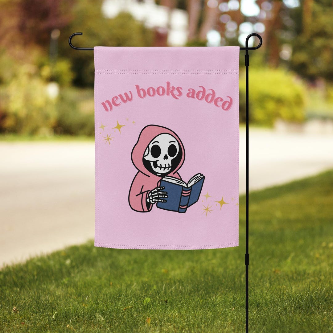 Library Flag Sign New Books Added Little Free Library Flag for Yard & Garden, Decorative ...