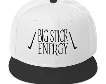 Field Hockey Otto Snapback Hat "Big Stick Energy" | Field Hockey Fans Hat | Funny Field Hockey Cap