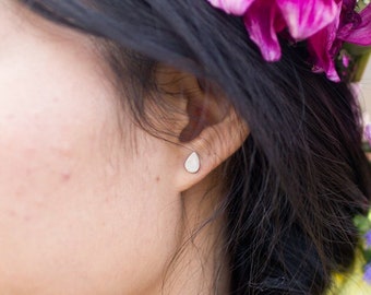 Rain Drop Earrings | 925 Sterling Silver Earrings Dangle | Minimalist Earrings | Gift for Her