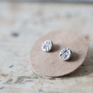 Dainty Minimalist earrings - Sterling silver earring - Gold stud earrings (PAIR)