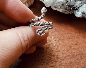 Ouroboros Ring, Snake ring, sterling silver snake, silver snake ring, ouroboros jewelry, boho snake ring, death and rebirth, snake jewelry