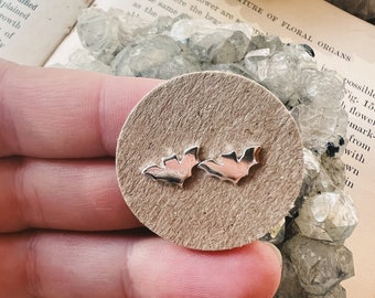 Sterling Silver Bats earrings, Silver studs, Bat studs,Bat earrings, Kids earrings , Small studs, Dainty earrings, Cartilage studs