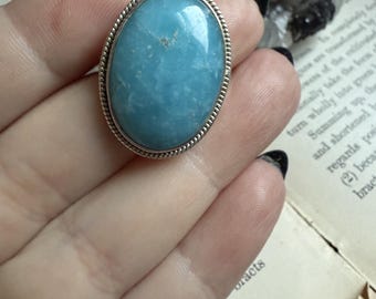 Smithsonite Sterling Silver Size 10 Ring