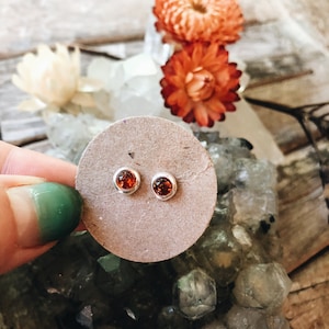 Amber Stud Earrings, Natural Amber Studs, Sterling Silver Stud Earrings