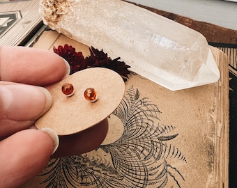 Baltic Amber Earrings, Sterling Silver, Natural Amber, Amber Jewelry, Dainty Amber Earrings, Studs, Gift for her