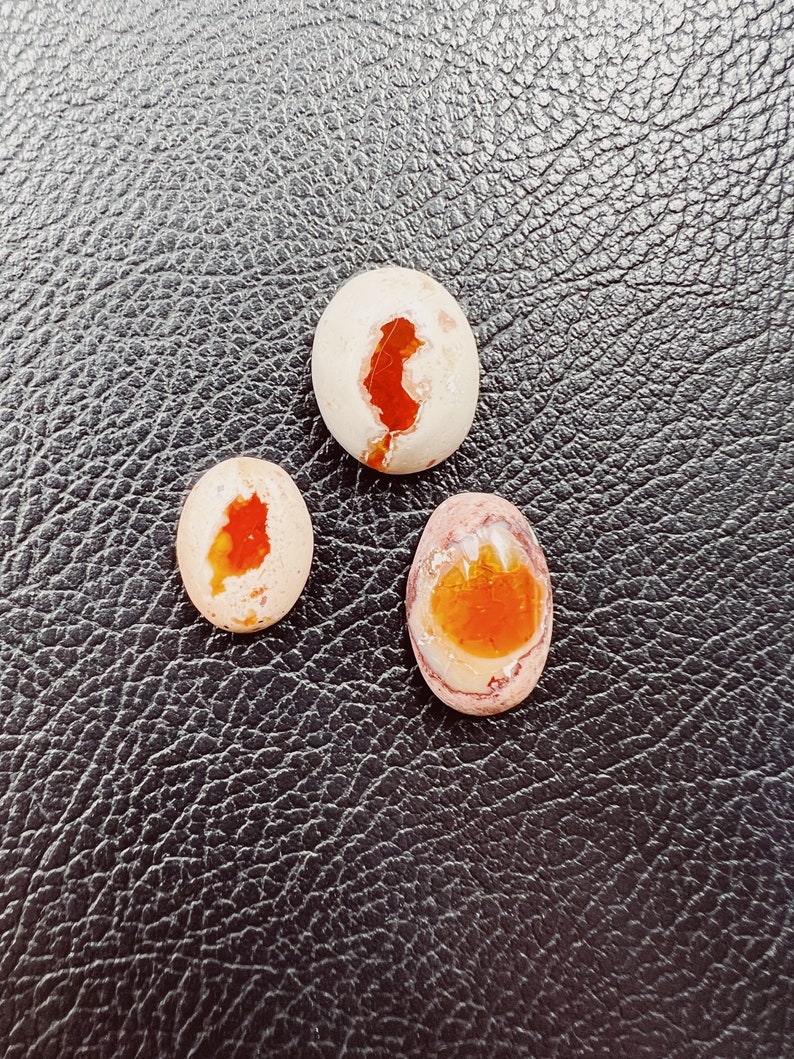 Mexicaanse Fire Opal Cabochon, Flat Back Cabochon, Mexicaanse Fire Opal Cab Lot afbeelding 4