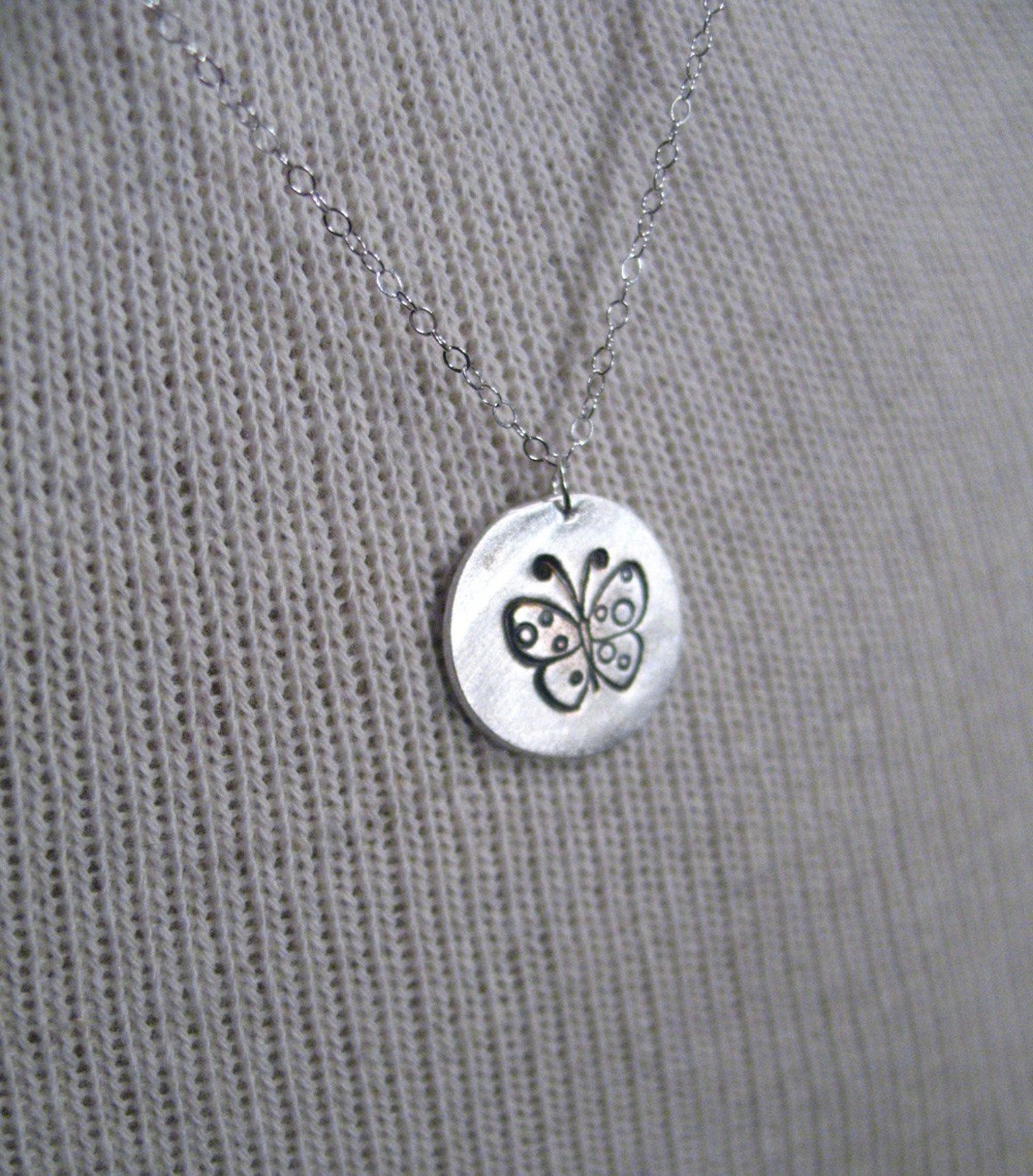 Butterfly Necklace Butterfly Charm Butterfly Pendant Etsy
