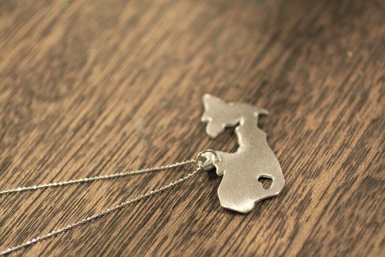 I heart Canada Necklace Silver Canada Country Necklace Etsy