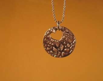 Kleine Stein Herz Halskette - Stein Halskette - klein Stein Herz Halskette - Stein Schmuck - Stein Schmuck - Herz Schmuck