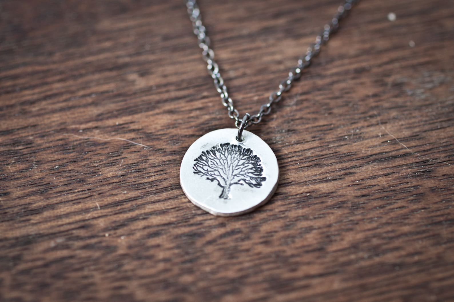 Oak Tree Necklace Tree Necklace Autumn Necklace Fall Etsy