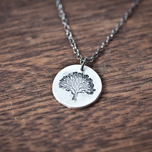 Eiche Halskette - Baum Halskette - Herbst Halskette - Herbst Schmuck Halskette - Herbst Anhänger - Schmuck Eiche Halskette - Eiche Schmuck