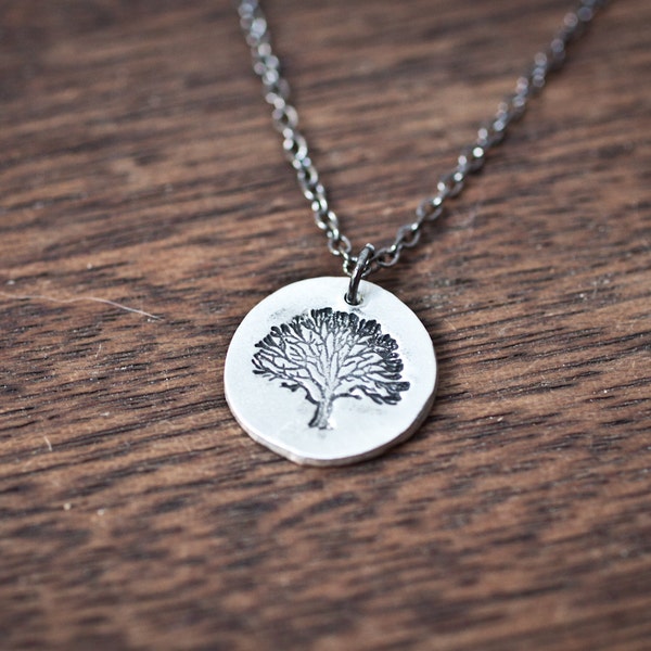Oak Tree Necklace - Tree Necklace - Autumn Necklace - Fall Jewelry Necklace - Fall Pendant - Jewelry Oak Tree Necklace - Oak Tree Jewelry