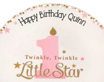 Twinkle Twinkle 1st Birthday Signature Plate / Guest Book Alternative