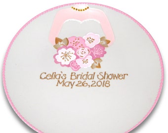 Wedding Dress Bridal Shower Guest Signature Plate / Guest Book Alternative