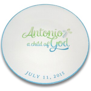 Child of God Baptism Personalized Signature Plate / Guest Book Alternative