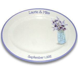 Wild Flower Mason Jar Wedding Signature Platter / Guest Book Alternative image 3