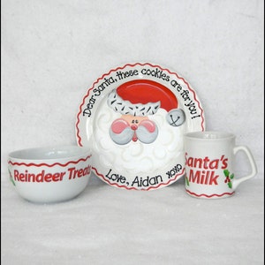 The Ultimate Cookies for Santa Plate, Mug and Reindeer Treats Bowl Set image 1