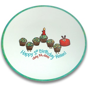 The Very Hungry Caterpillar Inspired 1st Birthday Signature Plate / Guest Book Alternative image 2