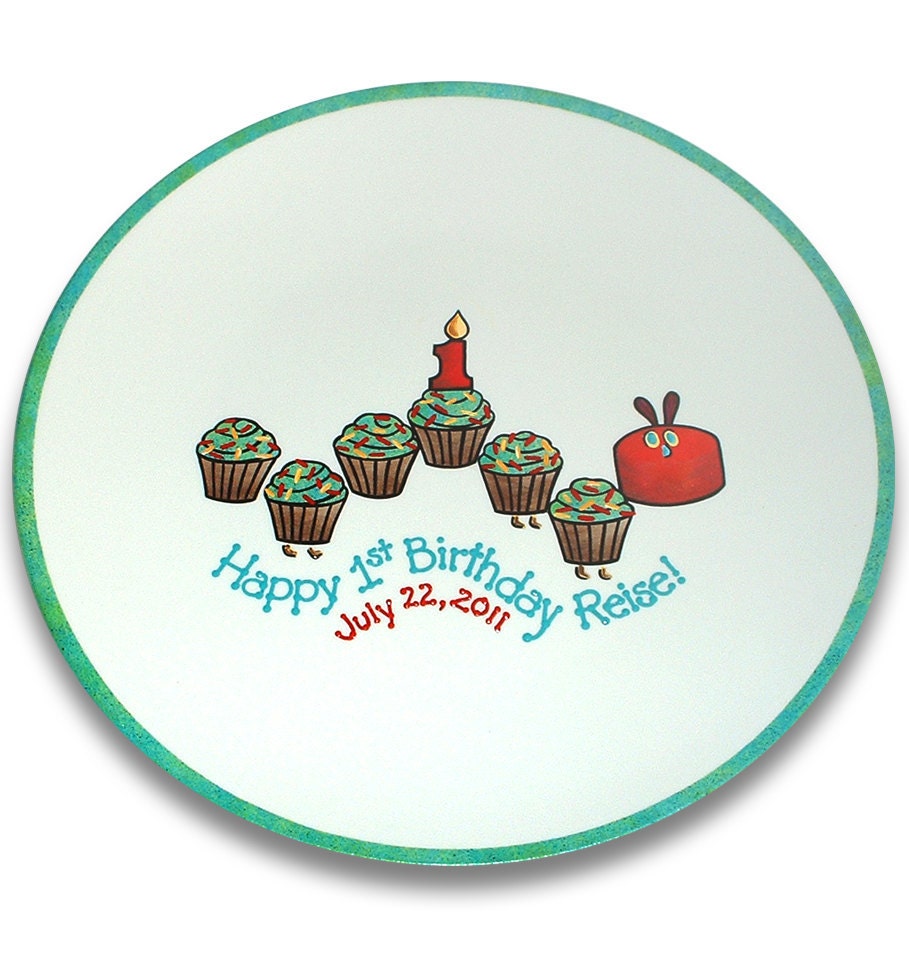 The Very Hungry Caterpillar Inspired 1st Birthday Signature Plate ...