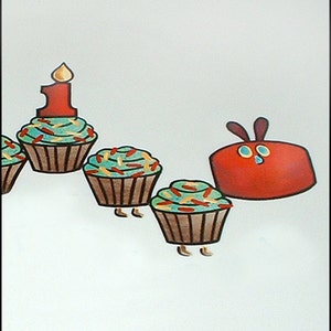 The Very Hungry Caterpillar Inspired 1st Birthday Signature Plate / Guest Book Alternative image 4