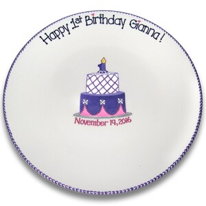 Princess 1st Birthday Signature Plate image 2