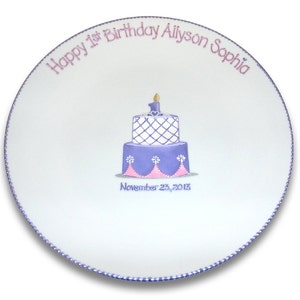 Princess 1st Birthday Signature Plate image 1