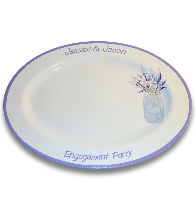 Wild Flower Mason Jar Wedding Signature Platter / Guest Book Alternative image 5