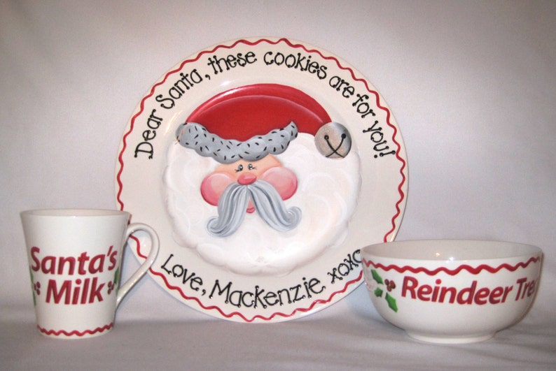 The Ultimate Cookies for Santa Plate, Mug and Reindeer Treats Bowl Set image 4
