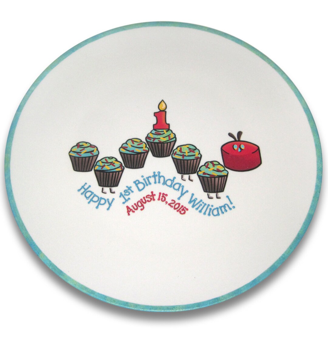 The Very Hungry Caterpillar Inspired 1st Birthday Signature Plate ...