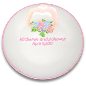 Wedding Dress Bridal Shower Guest Signature Plate / Guest Book Alternative image 5