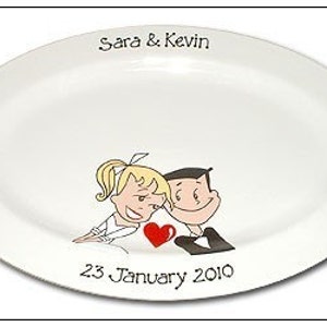 Starry Eyed Couple Guest Signature Platter / Guest Book Alternative image 4