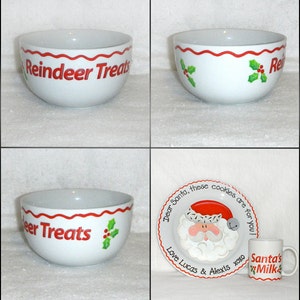 The Ultimate Cookies for Santa Plate, Mug and Reindeer Treats Bowl Set image 2