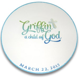 Child of God Baptism Personalized Signature Plate / Guest Book Alternative image 2