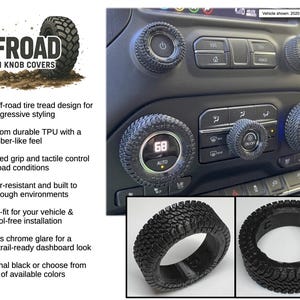 Custom Knob Covers – Jeep Wrangler & Gladiator (8.4" Display) 2018-2024 image 2