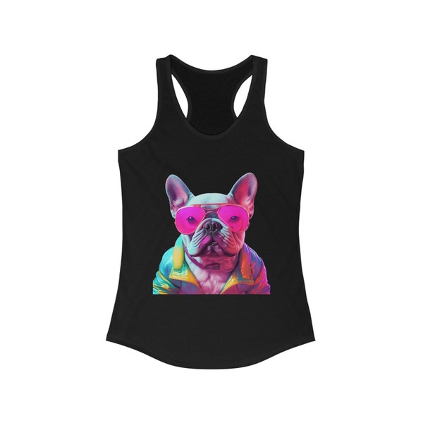 French Bulldog TankTop - Women's Ideal Racerback Tank for Frenchie Bulldog Lovers