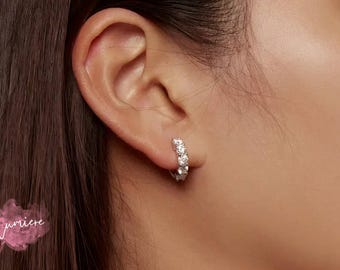 Moissanite Earrings, Diamond Earrings, Wedding Earrings, Unique Earrings, Gemstone Earrings, Silver Earrings, Bridesmaids Gifts